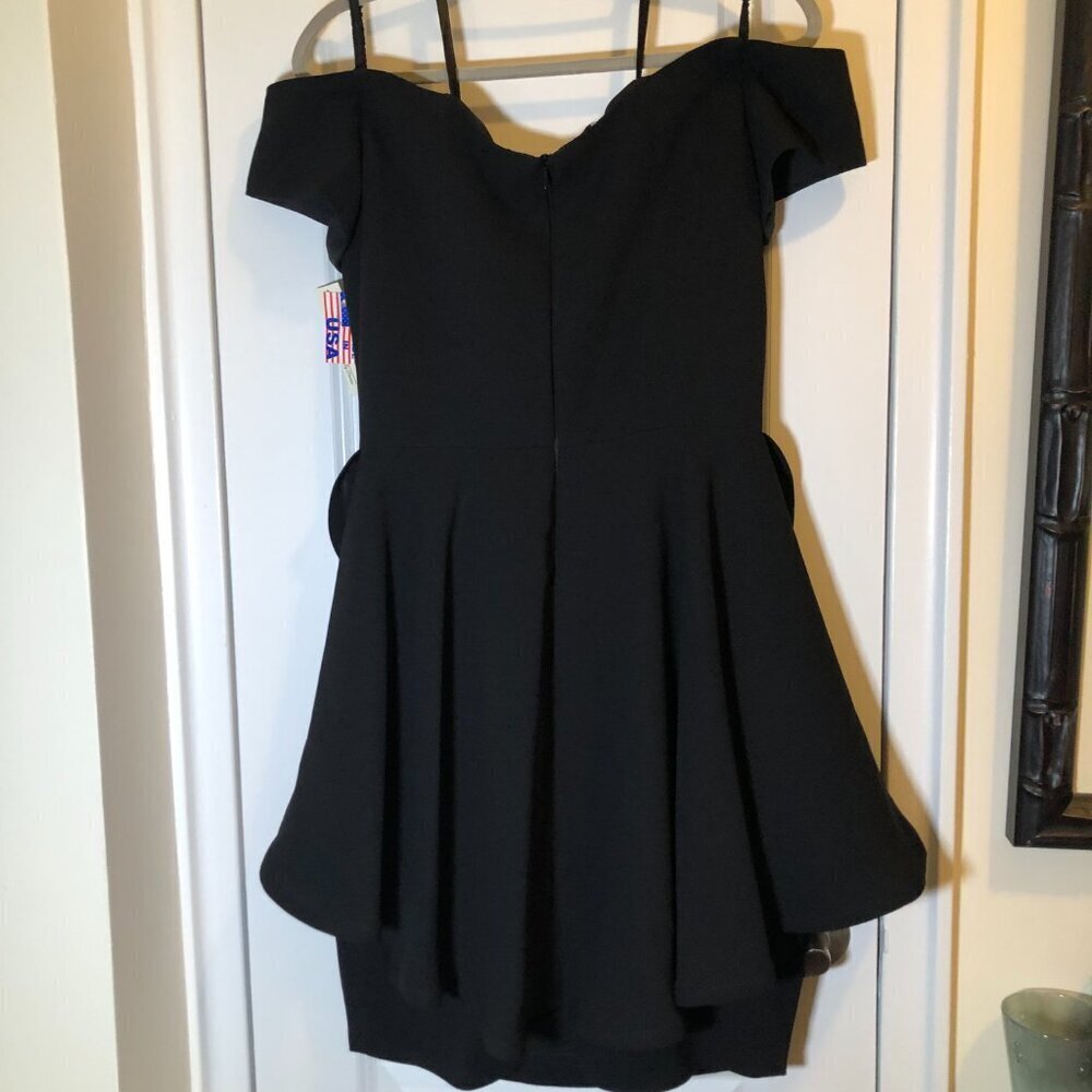 Ideas by Barbara Formal Dress  #8368 Black Size M NWT - Picture 7 of 9